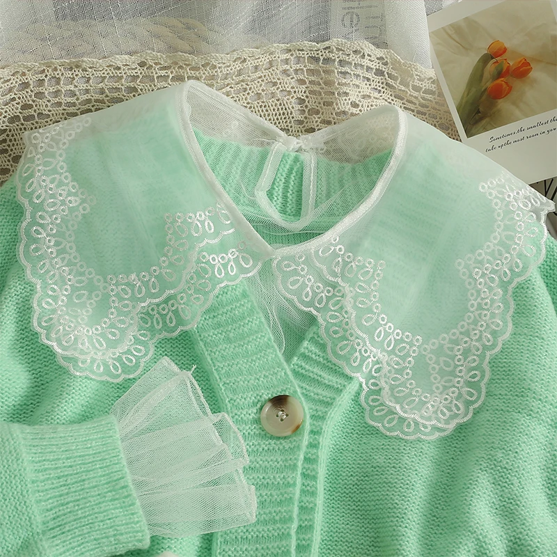 Блузка женская прозрачная из шифона с круглым вырезом Милая Тонкая сетчатая