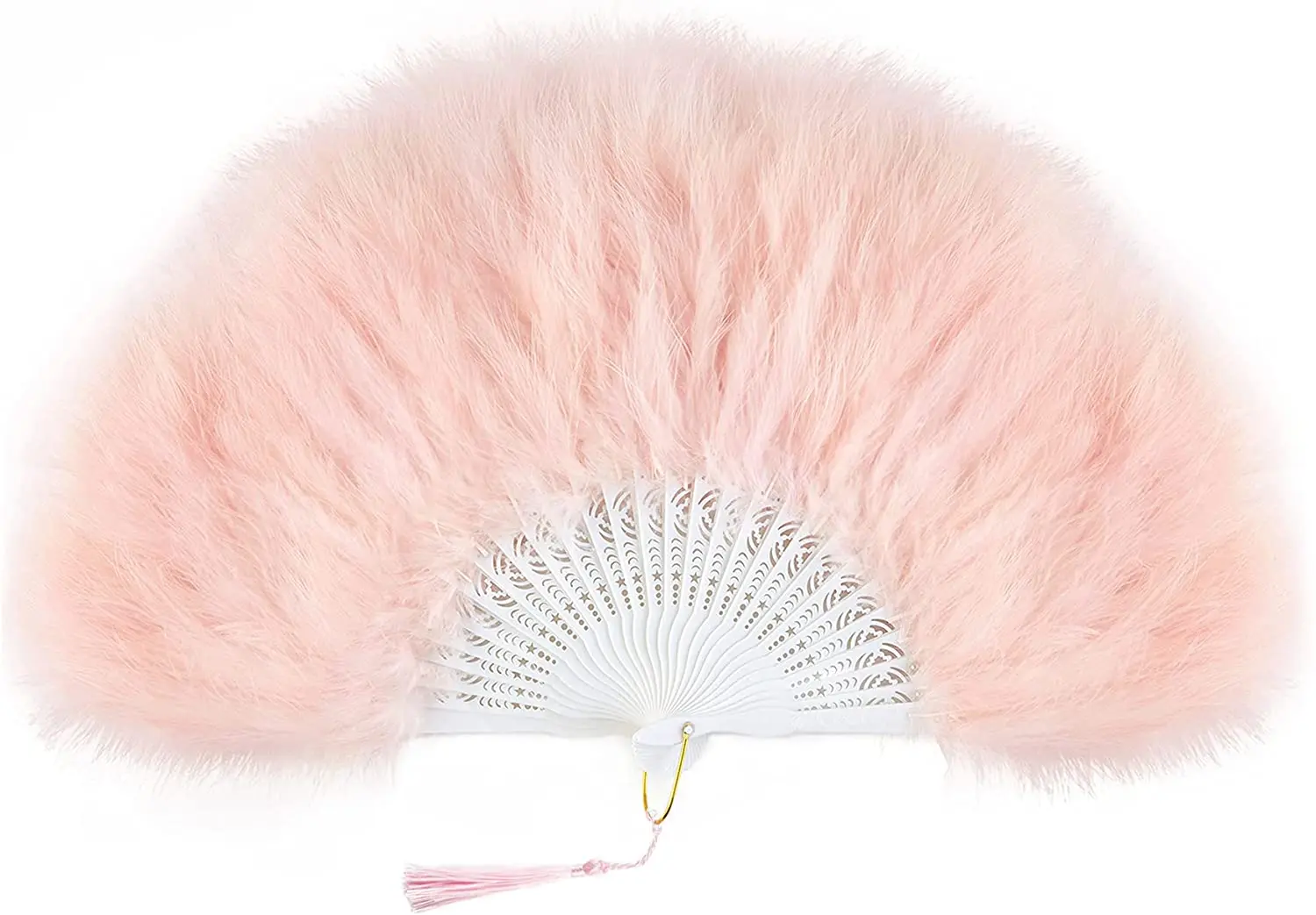 

Turkey Feather Hand Fan Lady Holding Dance Props Goose Feather Fans Party Wedding Stage Home Decorative Fans