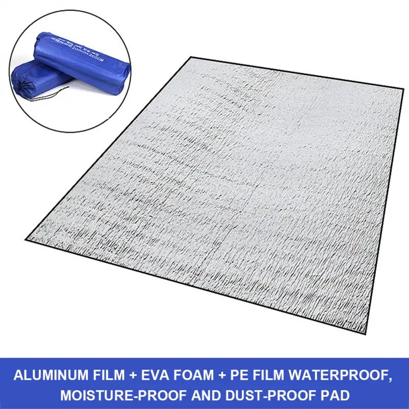 

2m Ultralight Outdoor Aluminium Moisture Proof Mat Thermal Insulation Hiking Picnic Mat Tent Sleeping Pad Camping Equipment