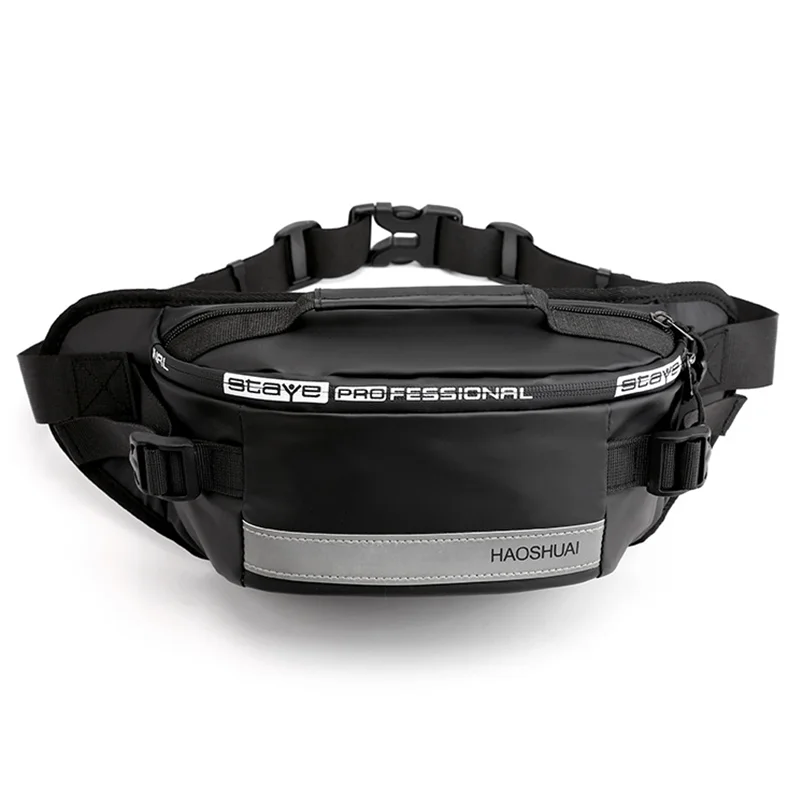 

Reflective Strip Chest Bag Men's Diagonal Shoulder Bag Running Sports Waist Bag Anti-theft Portable Zipper Mobile Phone Bag