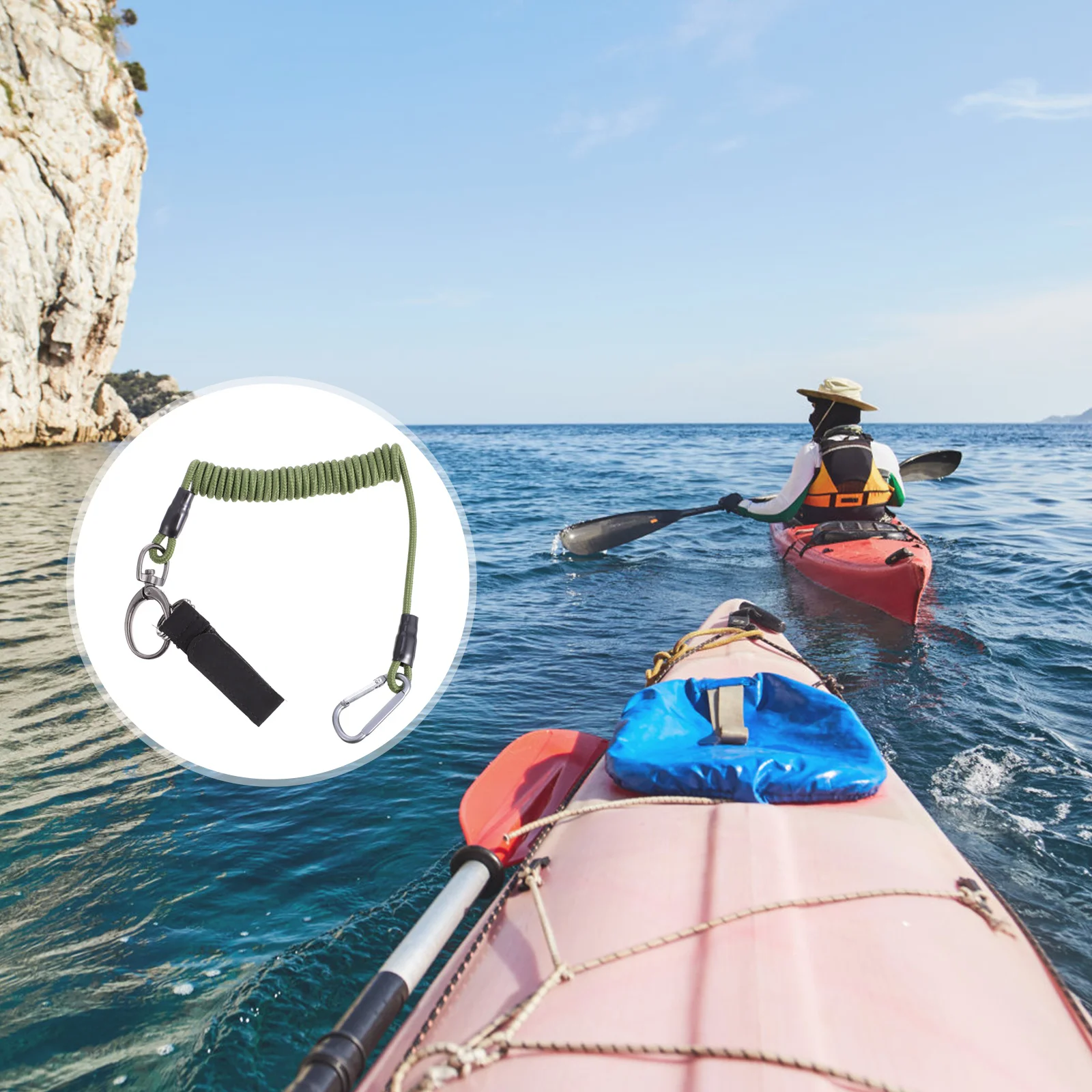 

Kayak Rope Storage Rod Pulley System Leash Elastic Adjustable Canoe Fishing Mountleashes Lanyard Ladder Accessories Wall Hoist