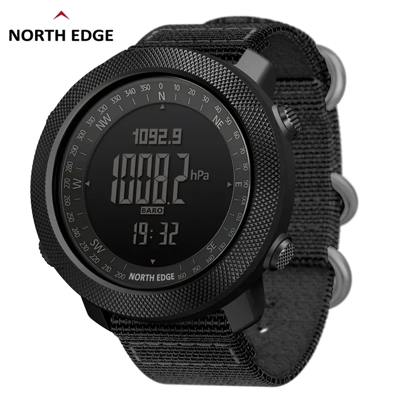 Мужские спортивные часы NORTH EDGE для бега плавания военные высотомер барометр