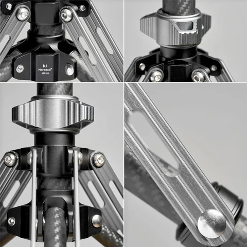 Marsace MF-01 Подставка для светильника из углеродного волокна Легкий складной штатив Выдвижной держатель лампы для освещения студийной фотосъемки