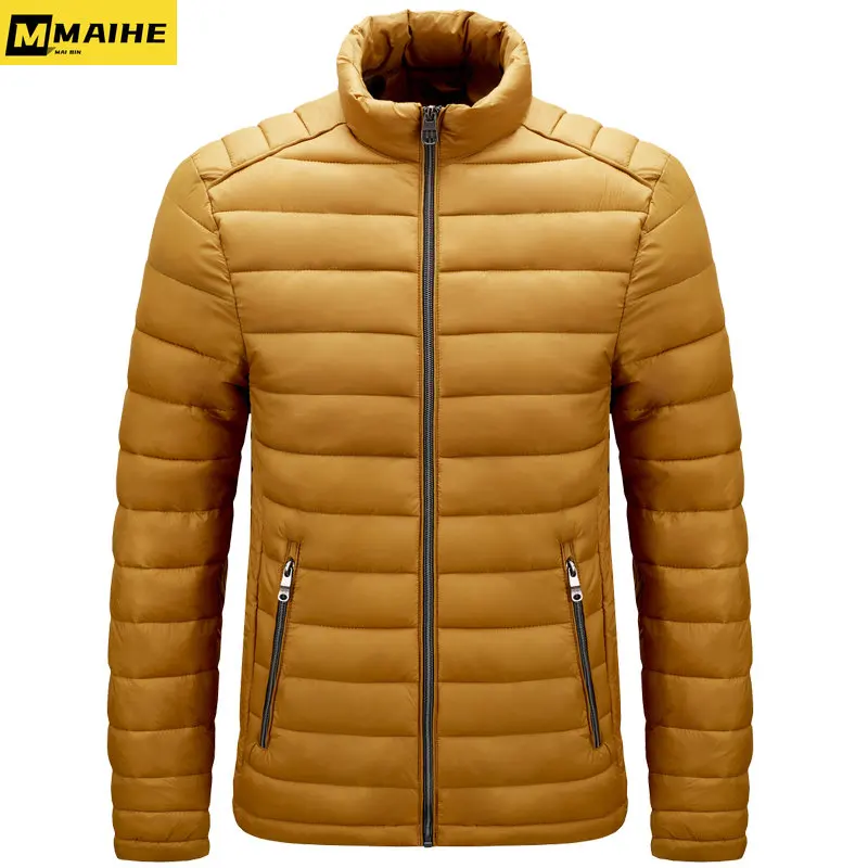 2023 new autumn/winter warm men's jacket Stand collar warm thick coat Outdoor clothing hiking camping skiing windproof parka 6XL
