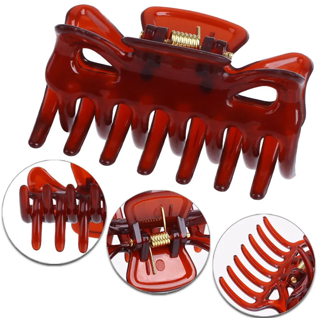 

6 шт., пластиковые заколки-пряжки для волос