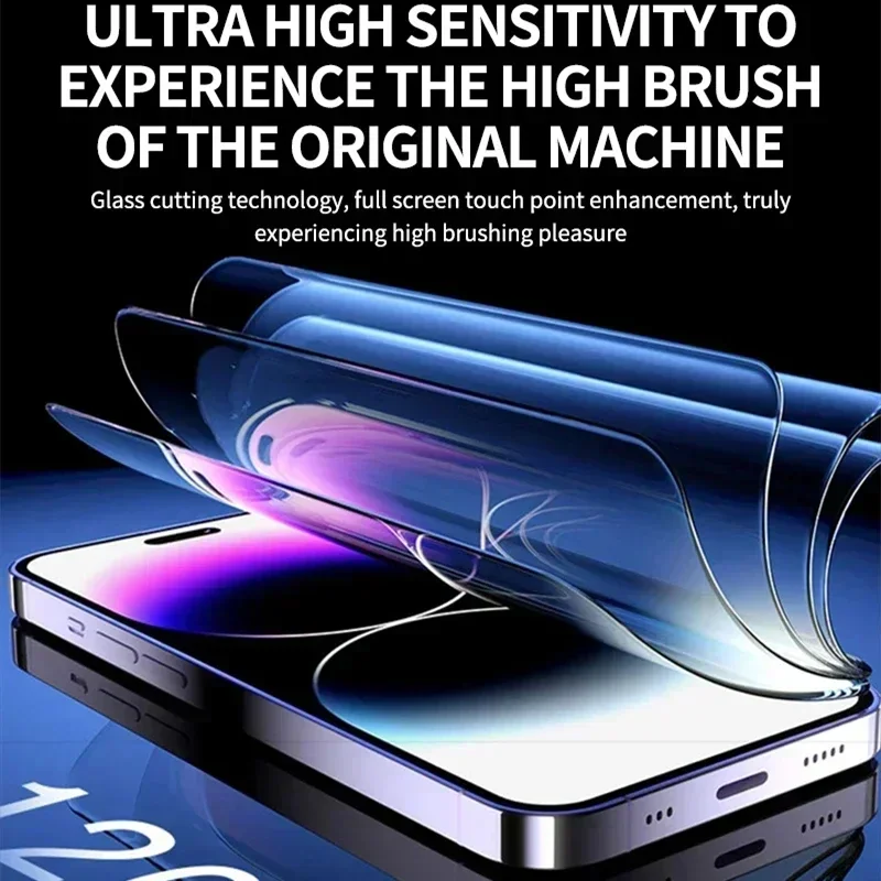 Фото Высококачественное закаленное стекло HD для iPhone 16, 15, 14, 13, 12, 11 Pro Max, 14, 15, 16 Plus, защита экрана с креплением для выравнивания, 2 шт. №5