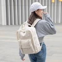 college backpack female nylon school bag all season backpack oxford soft back travel bagpack solid 14 inch laptop racksack