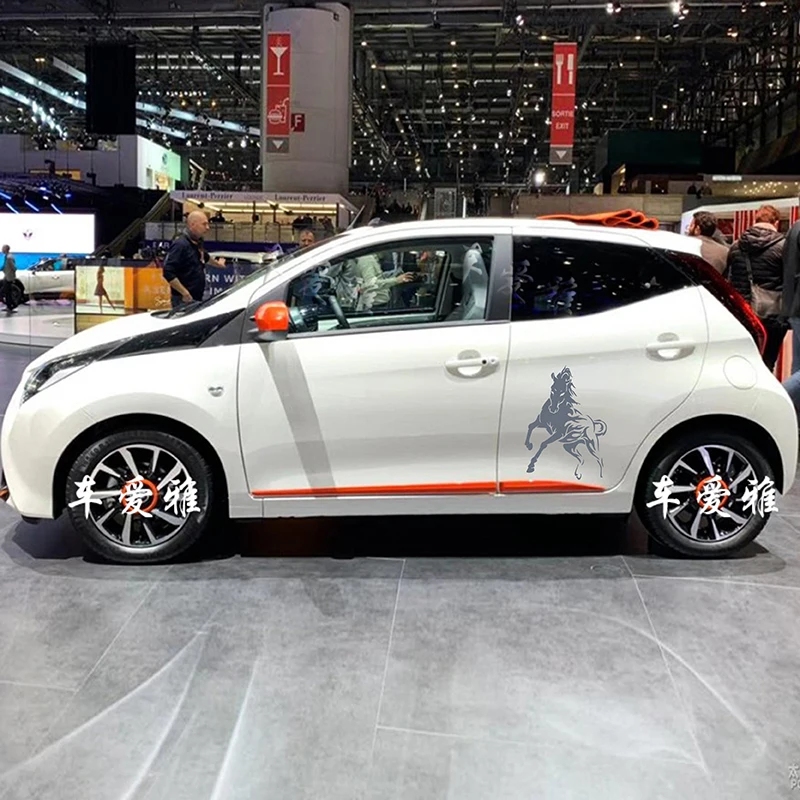 

2 шт., автомобильные виниловые наклейки для Toyota AYGO