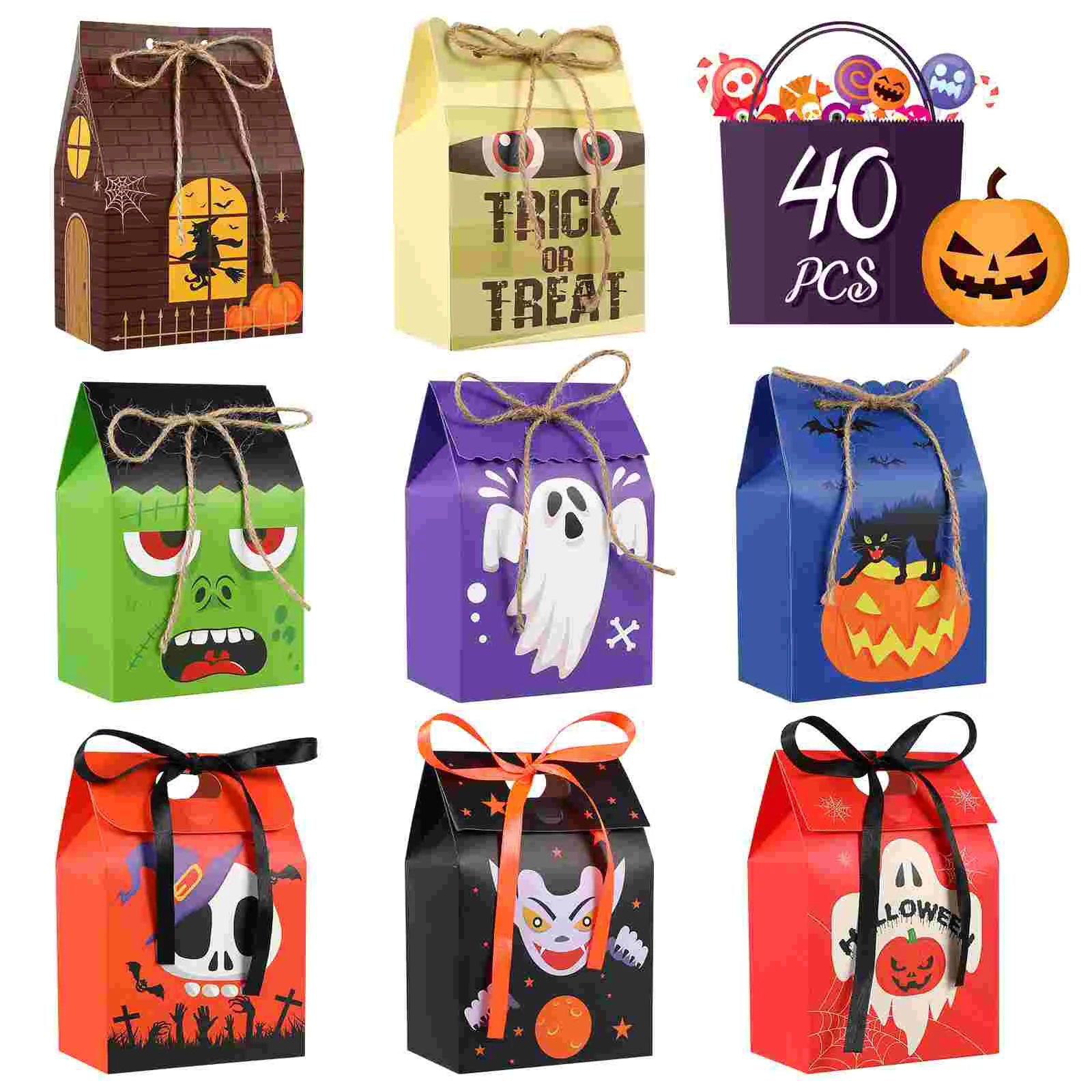 

Box Boxes Treat Candy Party Bags Cardboard Supplies Favor Goodie Cookie Favors Gable Pumpkingoodies House Containers Or Gift