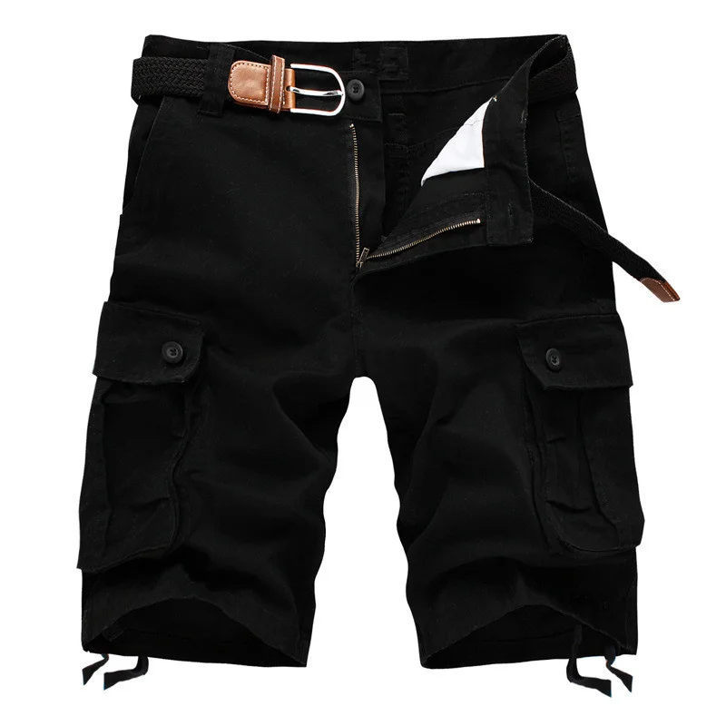 

Summer Men's Bay Multi Pocket Military Caro Sorts Male Cotton Kaki Mens Tactical Sorts Sort Pants 29-44 No Belt