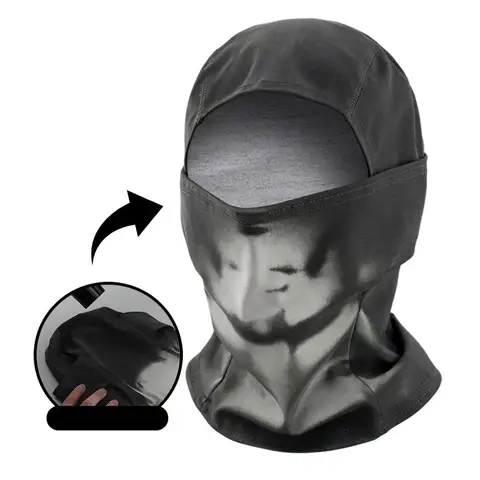 Термочувствительная маска для лыж и велоспорта, меняющая цвет |   Защита лица и ультрафиолета