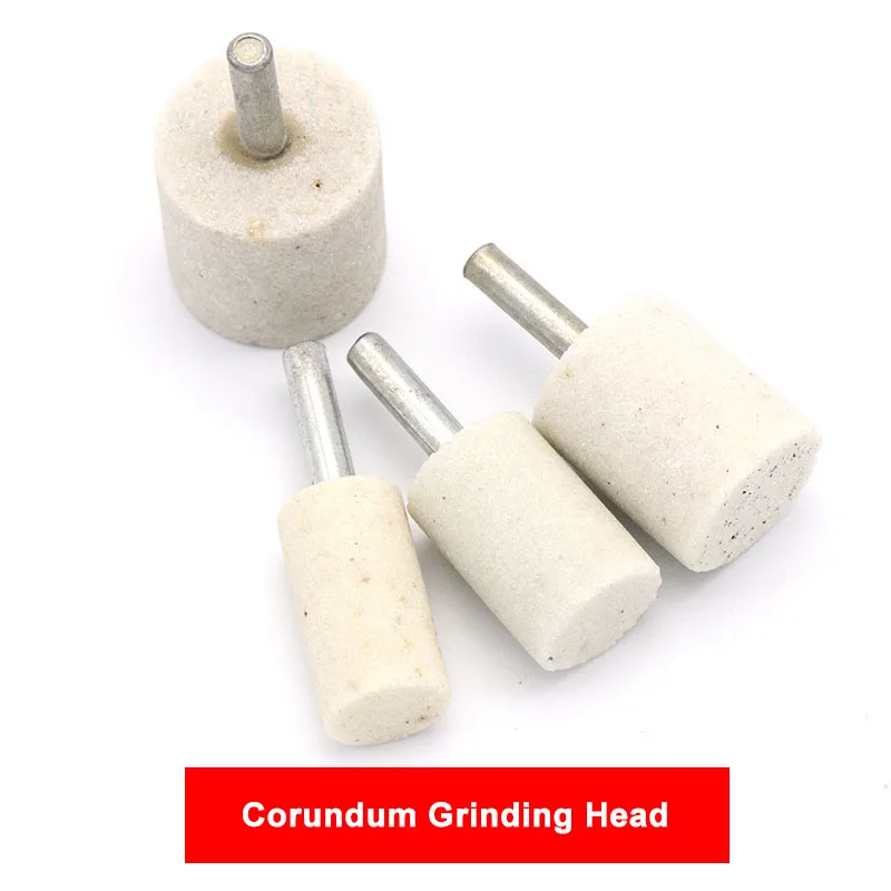 

6 Shank Cylinder Cone Corundum Grinding Head Polishing Polisher Head Abrasive Mounted Stone Ceramic