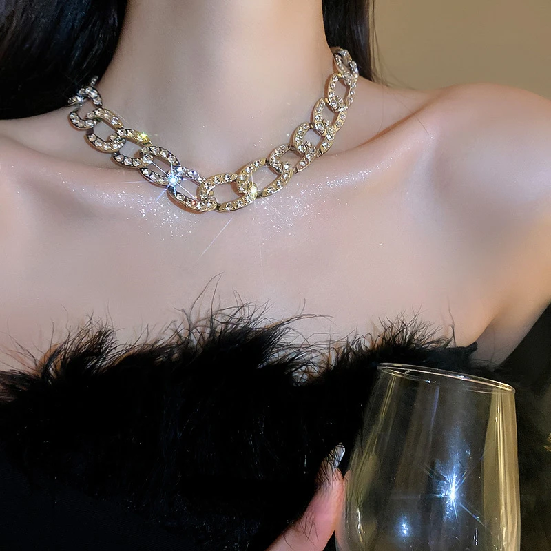 

Stitching Chain Necklace Necklace Simple Necklace Women