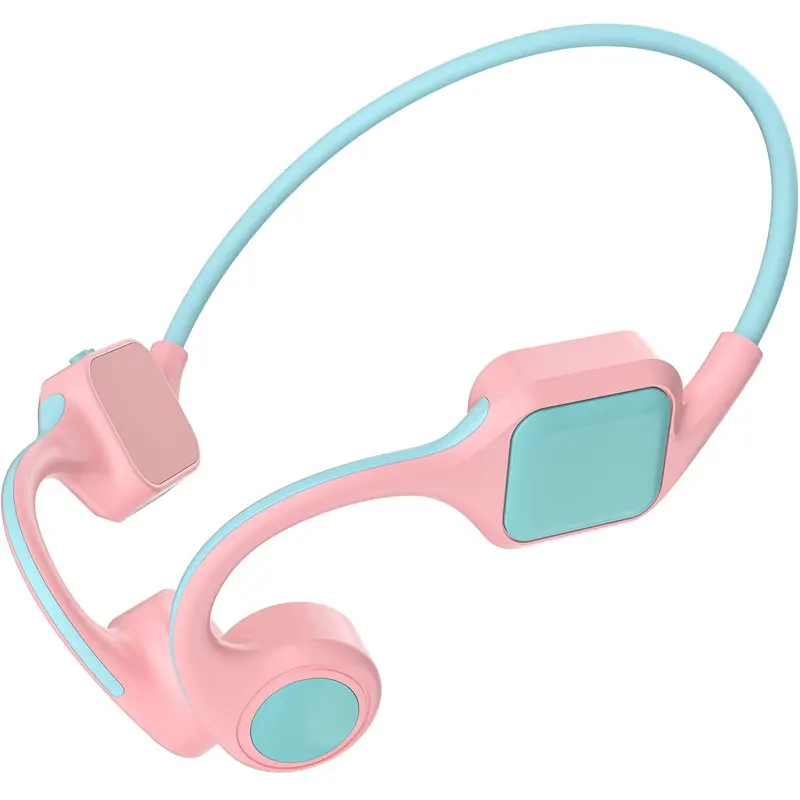 

Bone Conduction Headphones Bluetooth with Microphone for Toddlers and Kids Volume Limited Open Ear Learning Headset School Games