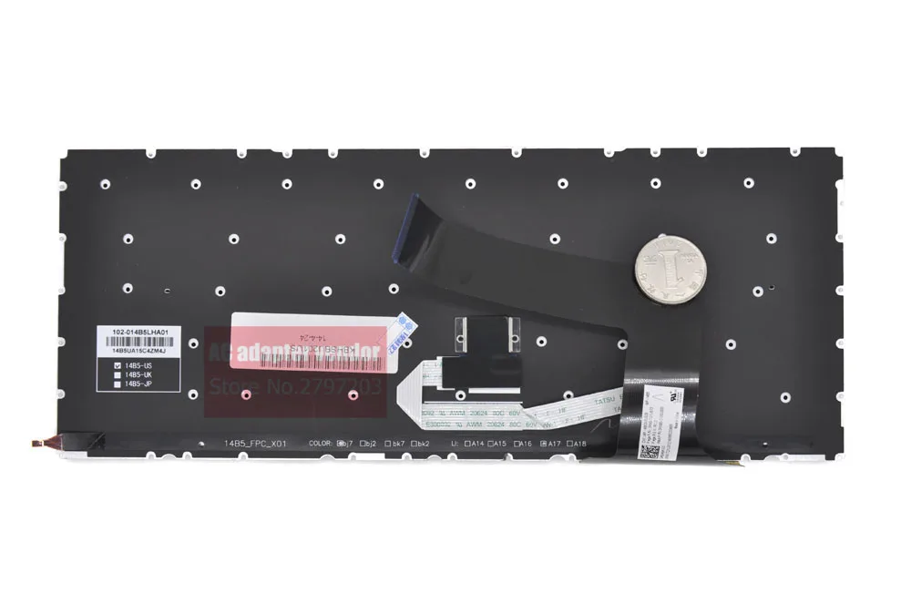 FOR ASUS Pro BU201 BU202 backlight laptop keyboard