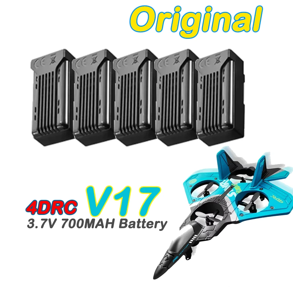 Фото 4DRC V17 RC Самолет Оригинальная запасная часть аккумулятора 4D-V27 Батарея 3,7 В 700 мАч Аксессуар для аккумулятора 1/2/3 шт. №1