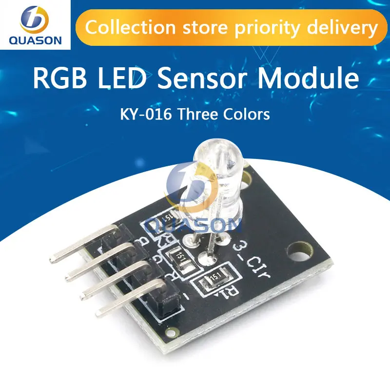 Умная электроника FZ0455 4pin KEYES KY-016, три цвета, 3 цвета, RGB светодиодный сенсорный модуль для Arduino, набор для самостоятельного изготовления KY016