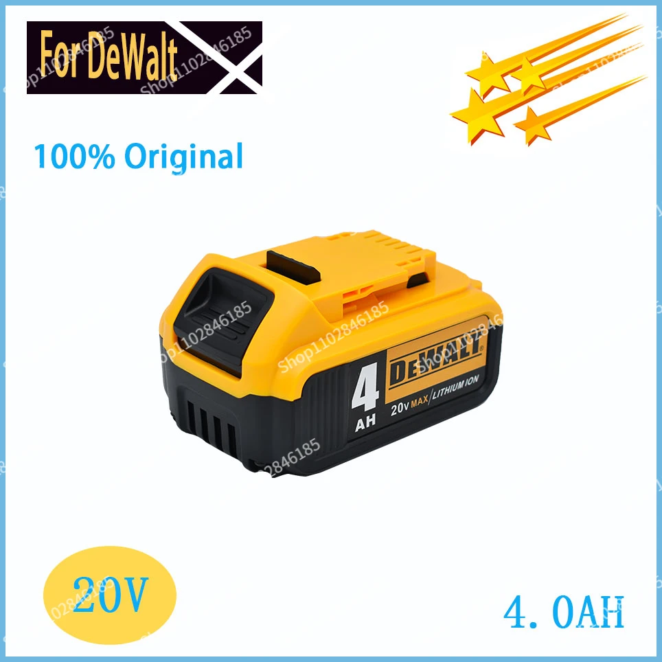 

20V Original Dewalt Lithium Battery 4000mAh Rechargeable battery DCB200 Power Tool Battery With Charger DCB120 DCB182 D