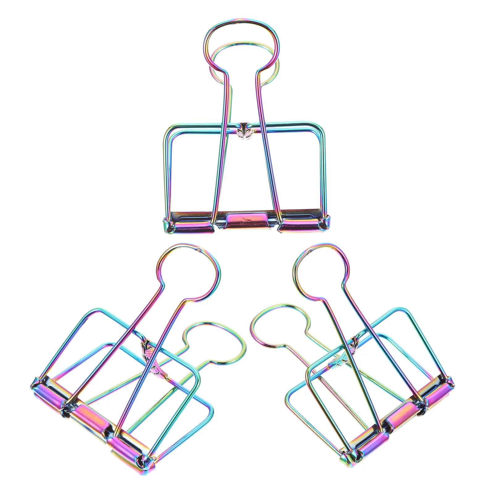 

3 Pcs Elliot Folder Hooks Clothes Iron Clips Office Creative Binder File Organizing Fixture Delicate