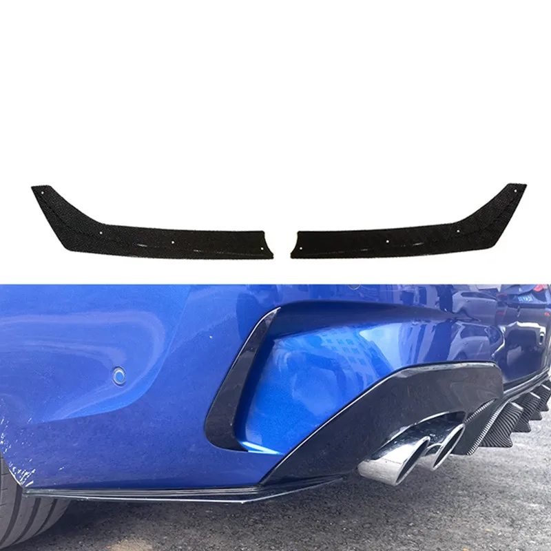 

For BMW G20 G28 Accessories 2020 2021 2022 3 Series Car Rear Bumper Lip Spoiler MP Style Side Air Vent Outlet Cover Glossy Black