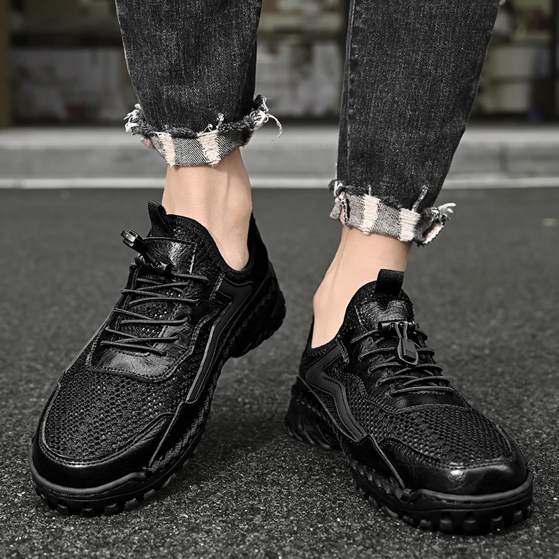 Summer men's mesh hiking shoes are breathable, comfortable and safe38-46