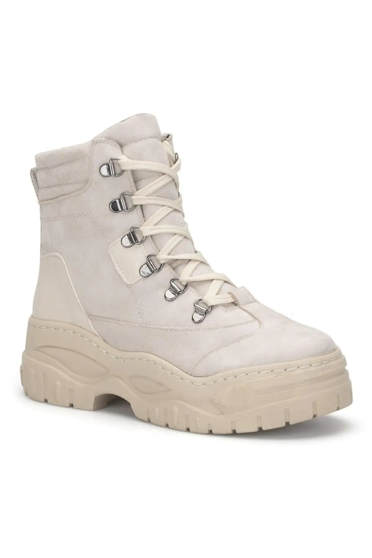 

Women's Beige Thick Sole Daily Boots 0865