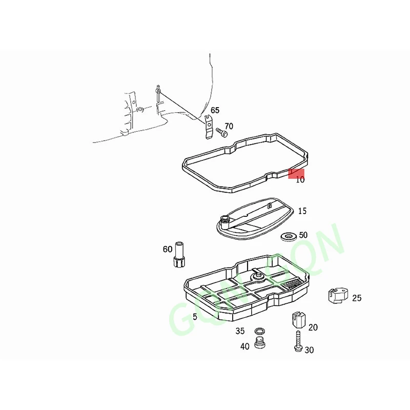 

Gearbox oil pan gasket Me rc ed es -Be nz v260 Vi an oV IA NO Transmission oil pan sealing gasket rubber edge