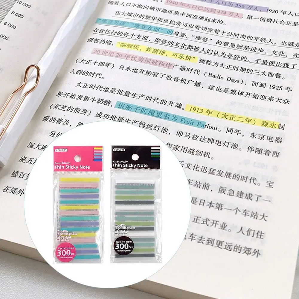 

5Bag Colorful Bookmark Label Key Points Tab Strip Reading Aid Paster Sticker Index Flags Sticky Notes Memo Pad
