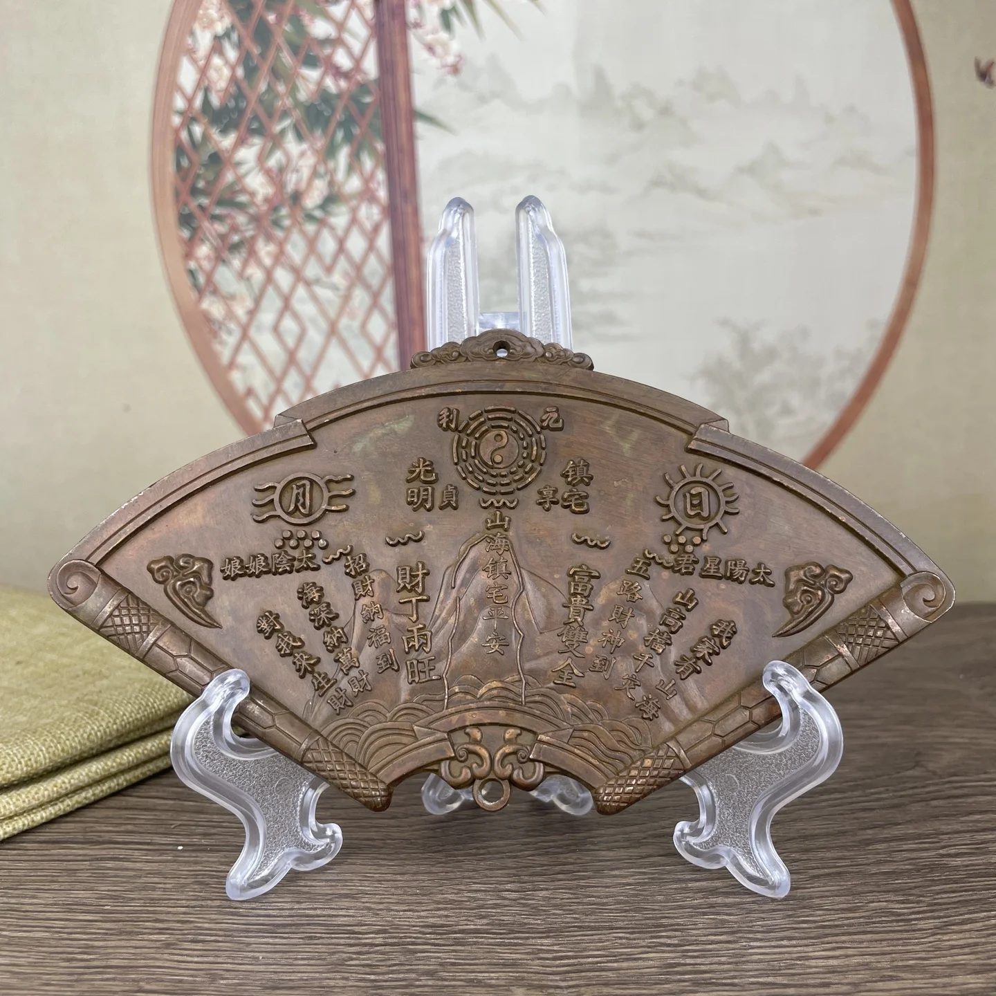 Фото Bronze vintage metal wall decoration desktop Feng Shui wealth decorations №2