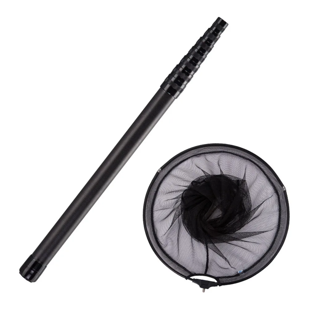Телескопическая рыболовная удочка из углеродного волокна складная 35/40/45 см сеть