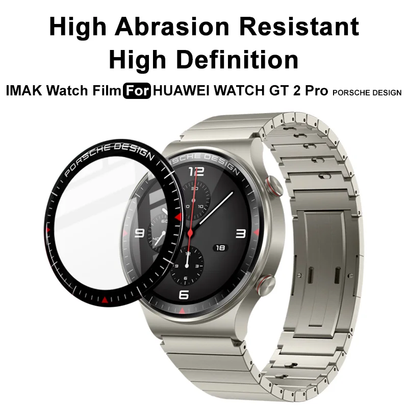 

Imak HD Visual Wear Resistant Glass Protective Film for Huawei WATCH GT 2 Pro Watch Tempered Glass Porsche Version