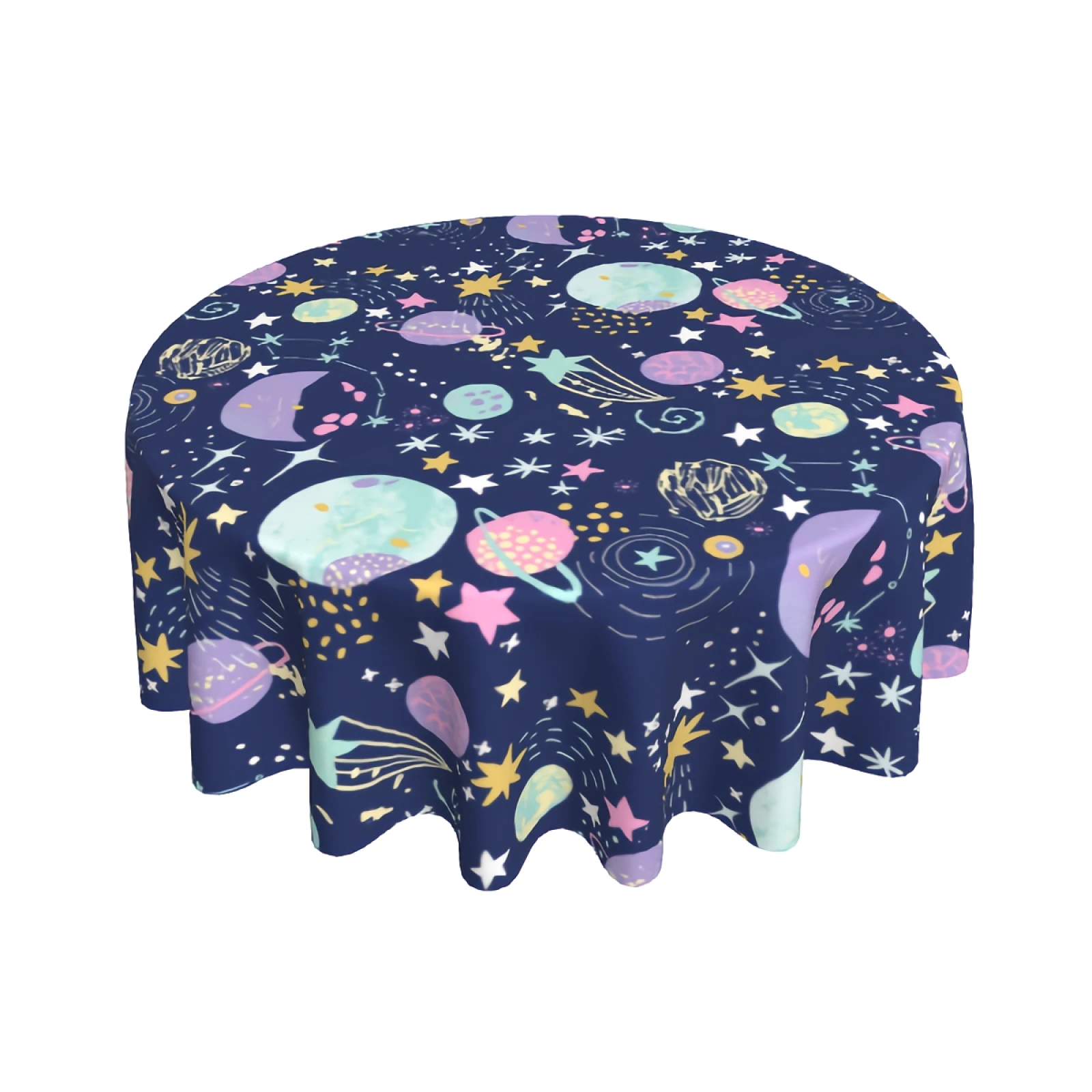 

Circle Table Cloth Cover for Dining Room Kitchen Decoration, 60inch