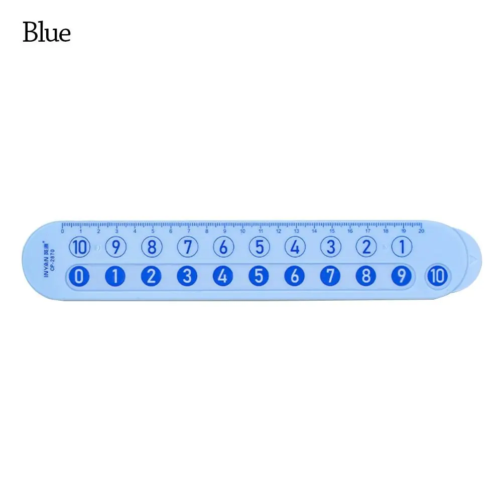 

Розовая/синяя математическая линейка для разложения в пределах 20 портативных линейки для вычитания обучающая демонстрационная пластиковая линейка для сложения