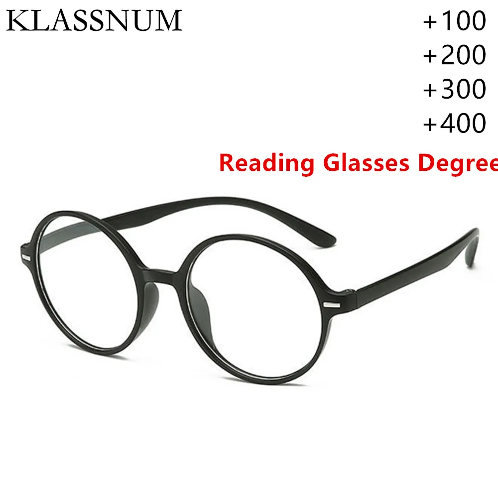 

Round Frame Reading Glasses Men Women Ultralight Hyperopia Presbyopic Eyeglasses Presbyopia Eyewear Unisex +1.0 +2.0 +3.0 +4.0
