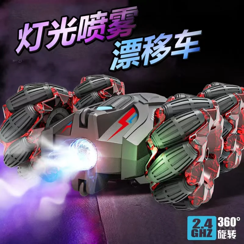 

4Wd RC Car Gesture Sensing Spray Twisting Stunt Drift Car Radio Remote Controlled Cars RC climbing Toys for Children Boys Adult