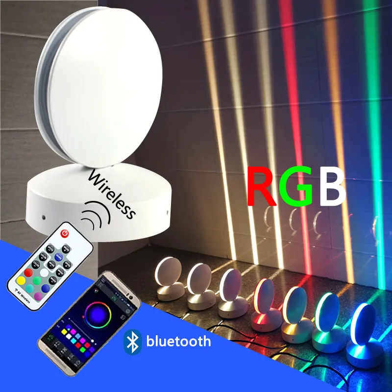 Настенный RGB-светильник, 12 Вт, IP67, 220 В, 110 В