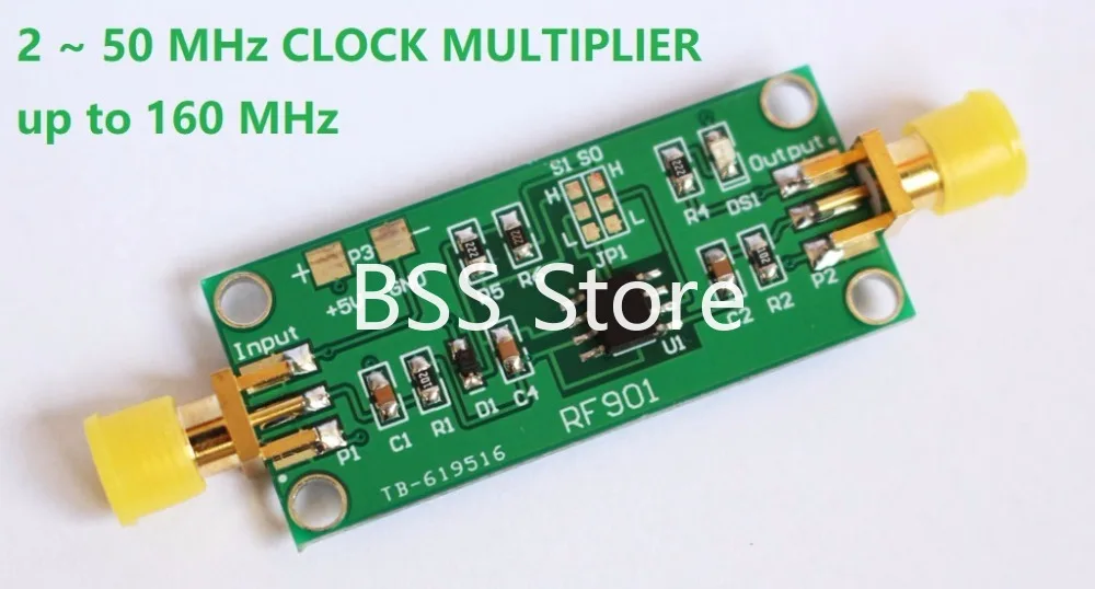 

Clock multiplier module RF901 Frequency doubling module Frequency multiplication 2~50MHz sensor