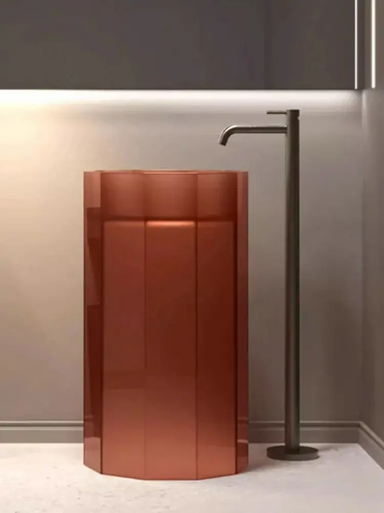 CX237FI 500*476*890 мм напольная раковина для ванной комнаты прозрачная Раковина