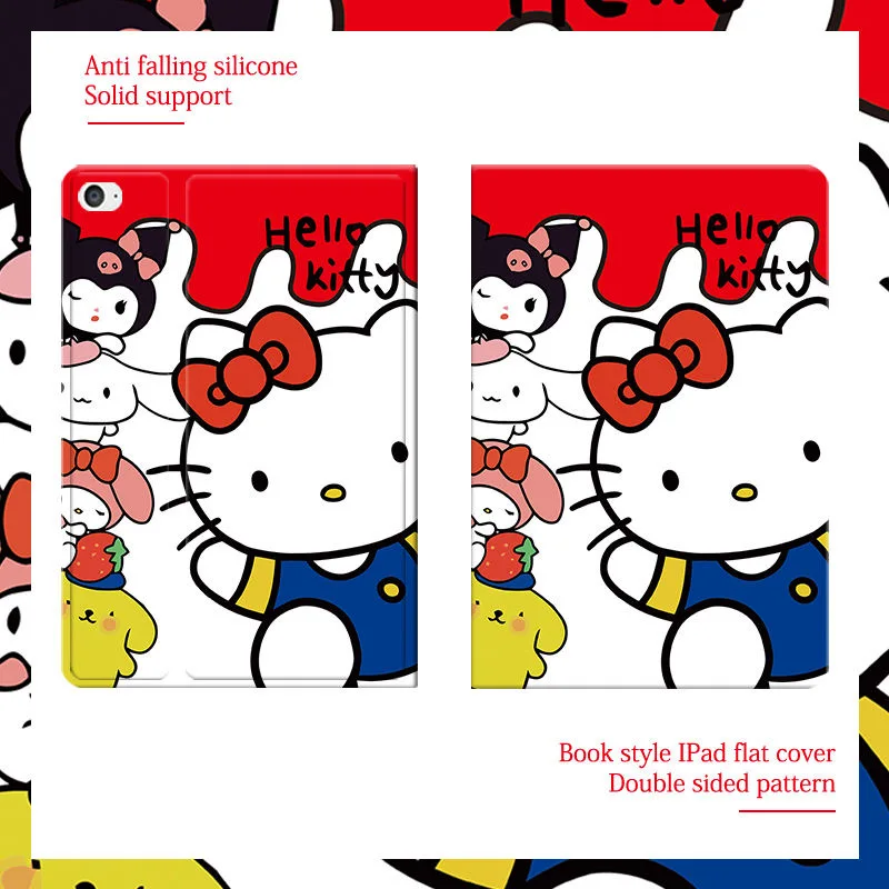 Sanrio, Hello Kitty для iPad Air 2021 10.2 Чехол Mini 6 Air 4 10,9 силиконовый защитный чехол для iPad Pro 11 дюймов противоударный мягкий чехол