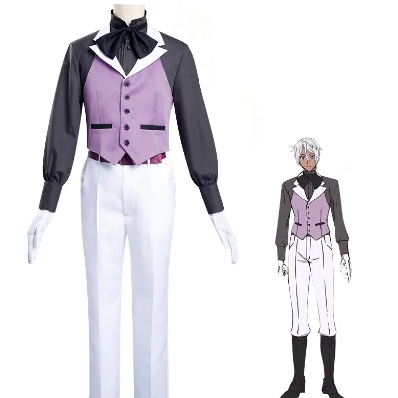 

Noe Archiviste Cosplay Costume Anime The Case Study of Vanitas Men's Uniform Shirt Pants Vest Suit Halloween Outfit