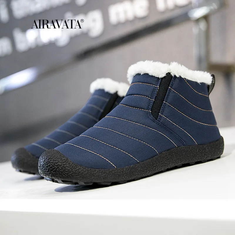 Winter Boots Men Women Waterproof Snow Women Shoes Flat Casual Winter Shoes Ankle Boots for Women Plus Size Couple Shoes