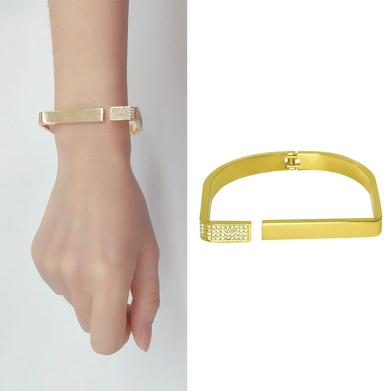 

Fashion Bangle Open Cuff Bracelets New Design Stainless Steel Bracelets Bangles for Women Men Jewelry Gift New Hot