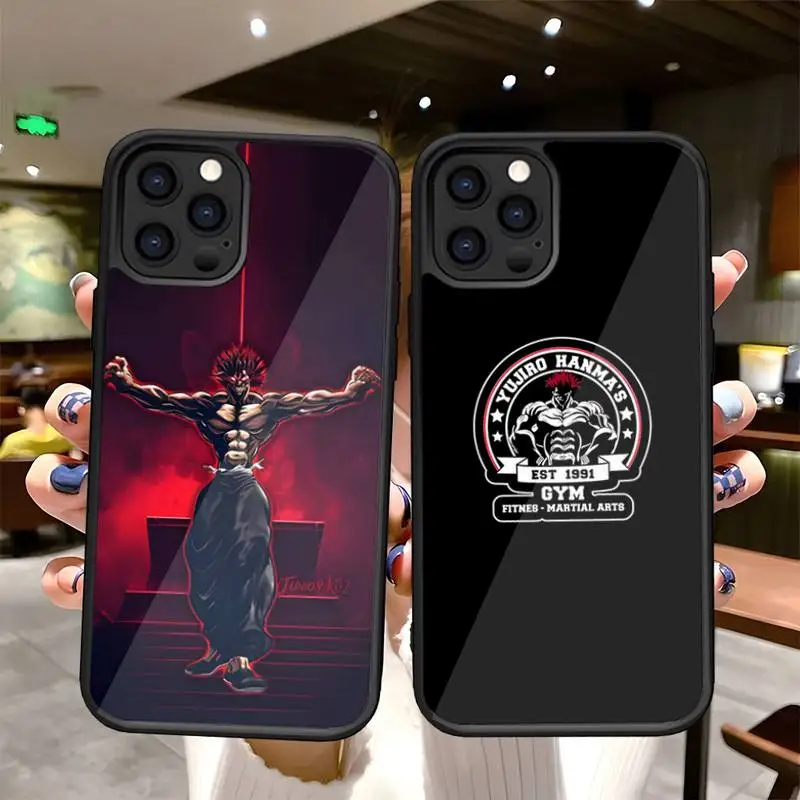 

Yujiro Baki Hanma Phone Case PC+TPU For Iphone Apple 12 Pro Max 14 11 13 Mini 6S 7 8 Plus X Xs XR Shockproof Back Cover