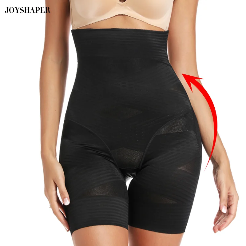 

Women Seamless Control Panties Elastic High Waist Trainer Underwear JOYSHAPER Abdomen Slimming Cross Patchwork Safety Shapewear