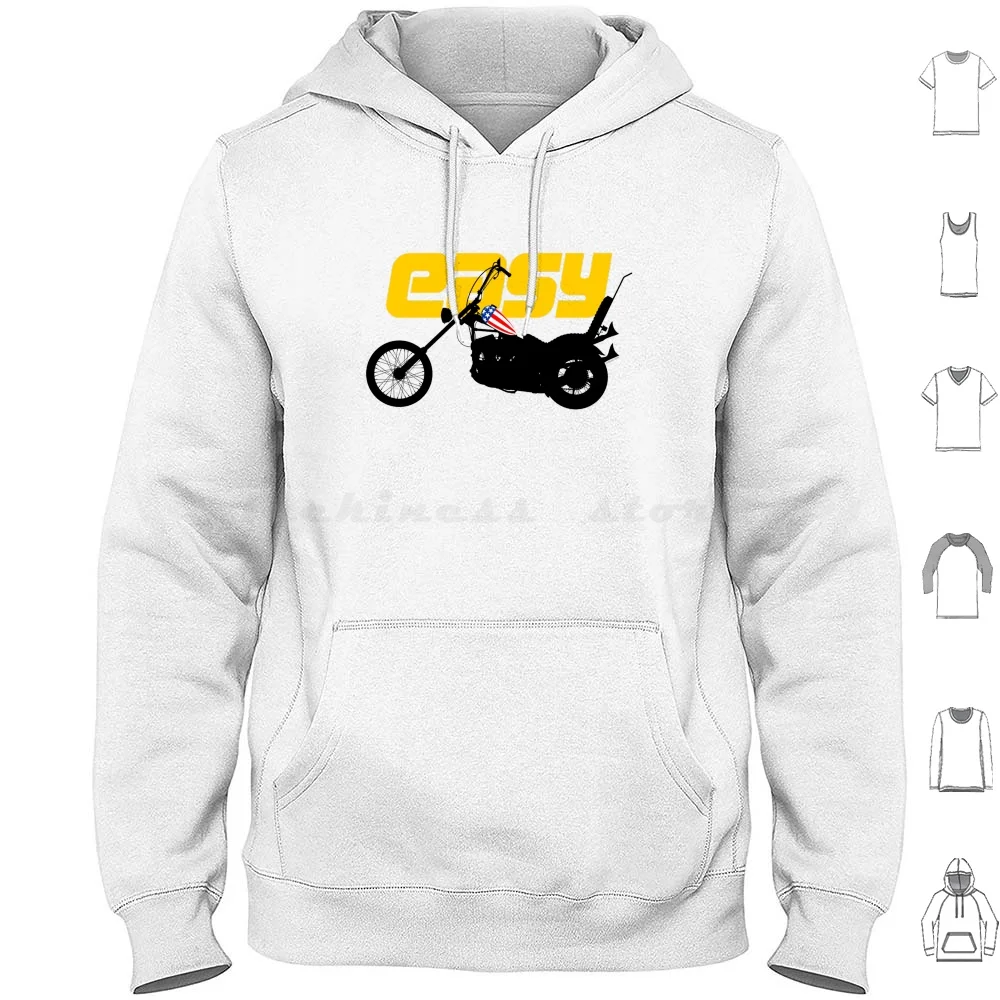 Легко толстовки с длинным рукавом мотоцикл икона велосипед чоппер Easyrider Easy Rider