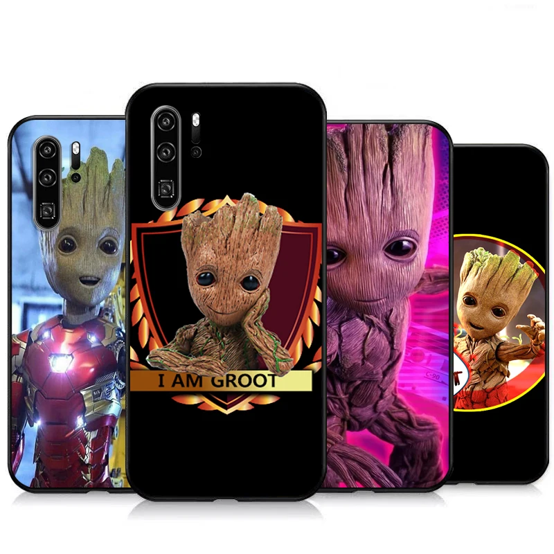 

Marvel Groot Cartoon Phone Cases For Huawei Honor P30 P40 Pro P30 Pro Honor 8X V9 10i 10X Lite 9A Cases Soft TPU Coque Funda
