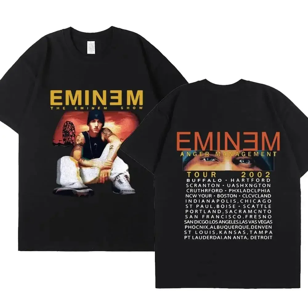 Фото Eminem Cotton High Quality EU Size tshirt streetwear summer graphic men t shirt comic anime funny unisex clothes №1