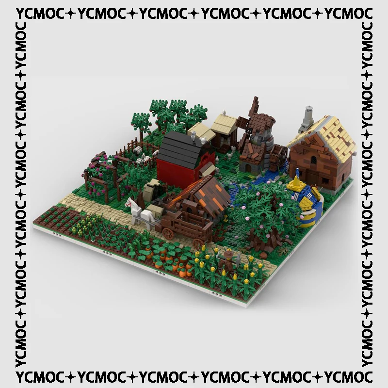 

YcMoc Building Blocks Large farm village Technology Bricks DIY Toys For Kids Children Gifts