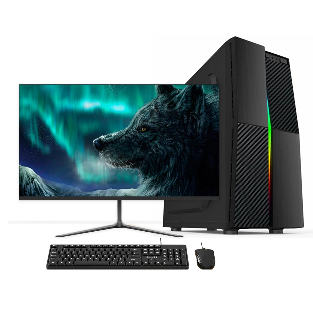 

Assembled computer factory personal gaming desktop gamer pc all in one AIO support video card GT710 1050ti 1660s player monitor