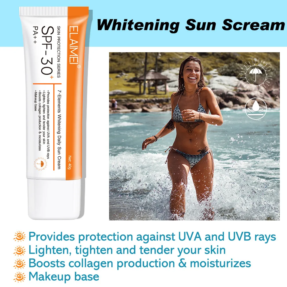 

Pa++ Whitening Sunscreen Spray Outdoor Sun Protection Refreshing Spray Facial Skin Care Products 40g Perfect Gift Lightweight